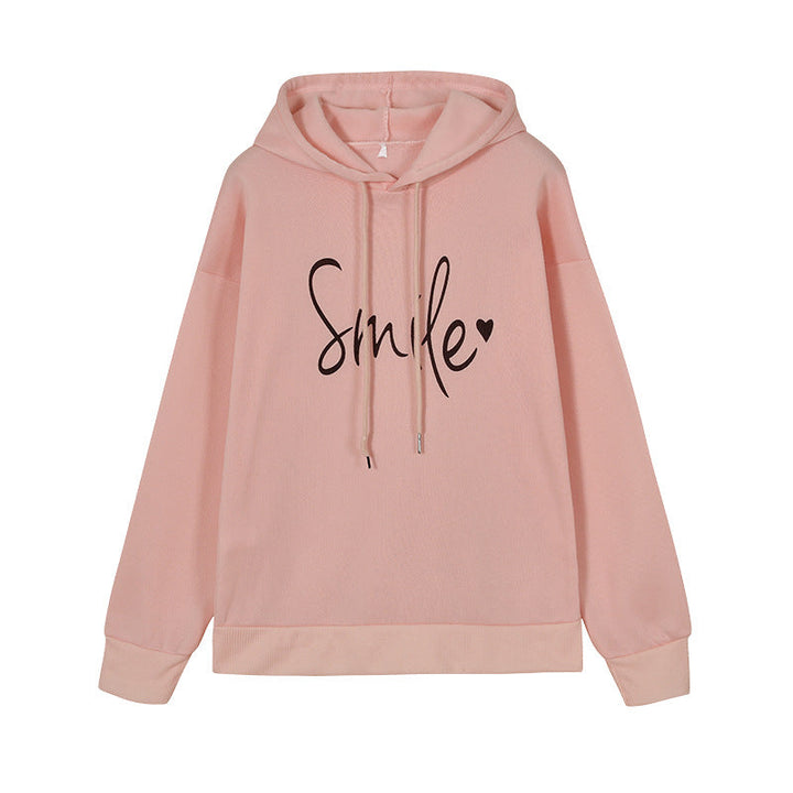 Cozy Graphic Smile Hoodie