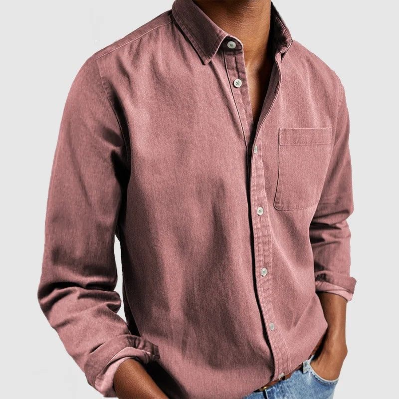 Manny | Long-sleeved shirt for men, handmade