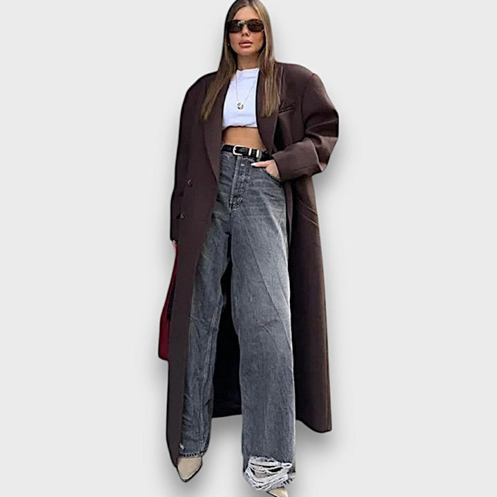 Estelle | Maximalist Wool Coat with Masculine Silhouette
