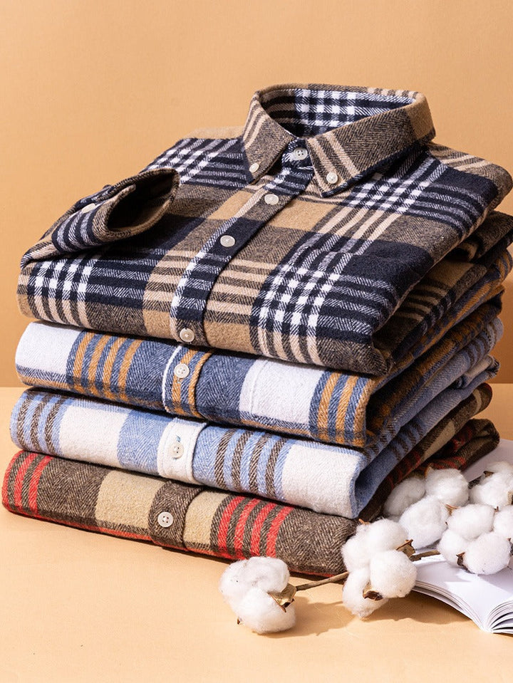 Guido | Cotton Plaid Shirt