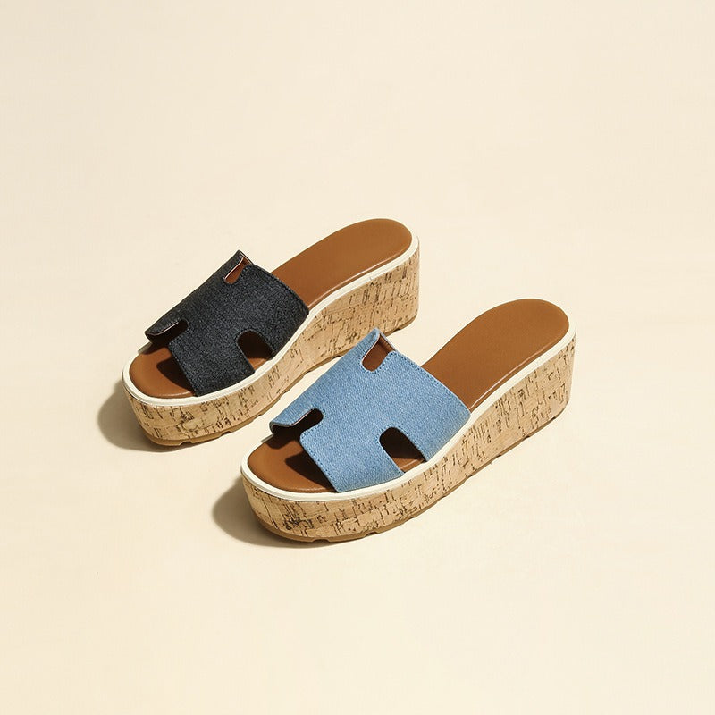 Kimmy | Cork Platform Sandals