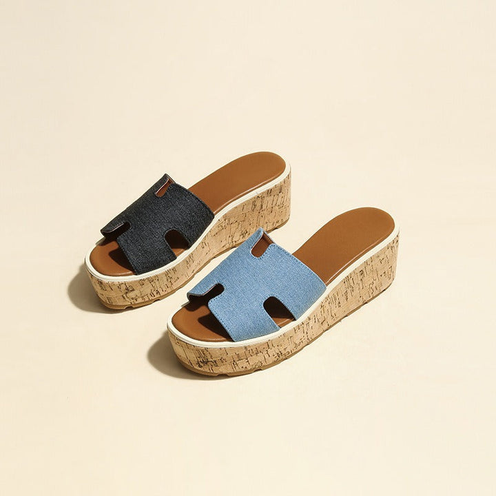 Kimmy | Cork Platform Sandals