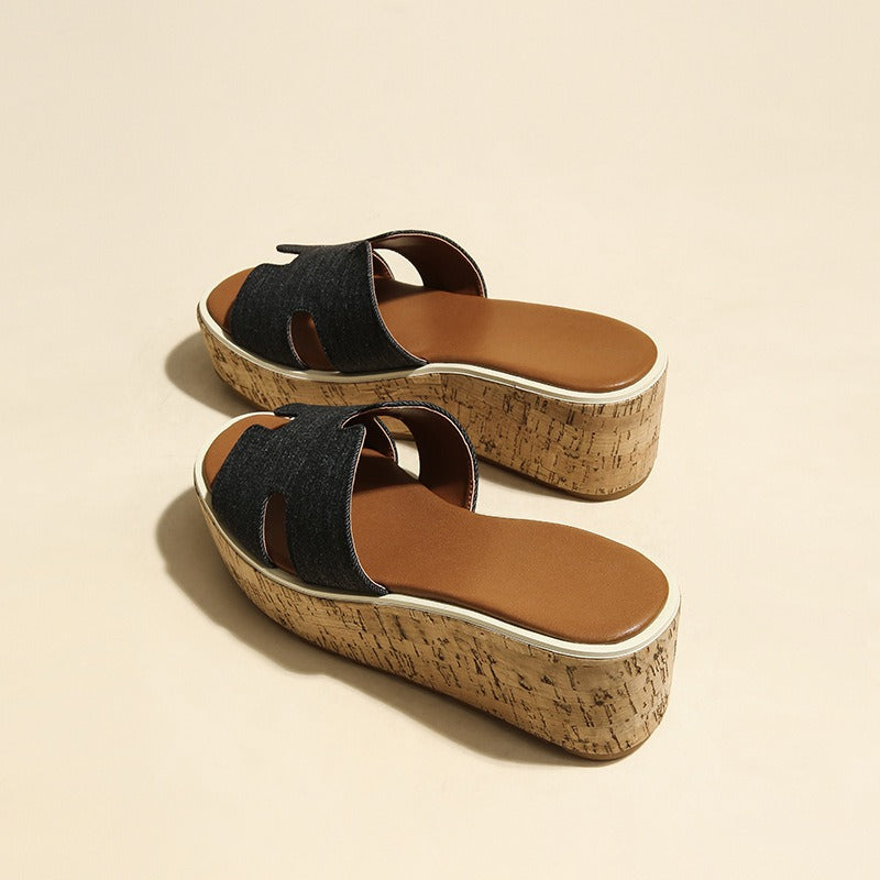 Kimmy | Cork Platform Sandals
