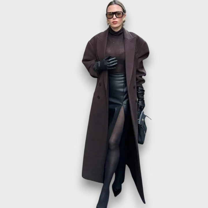 Estelle | Maximalist Wool Coat with Masculine Silhouette