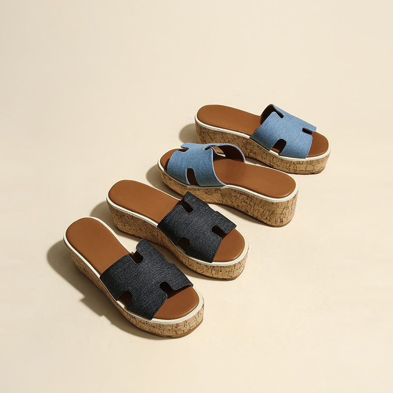 Kimmy | Cork Platform Sandals