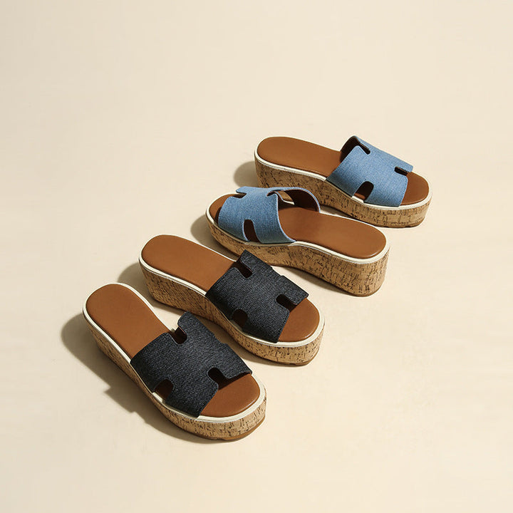 Kimmy | Cork Platform Sandals