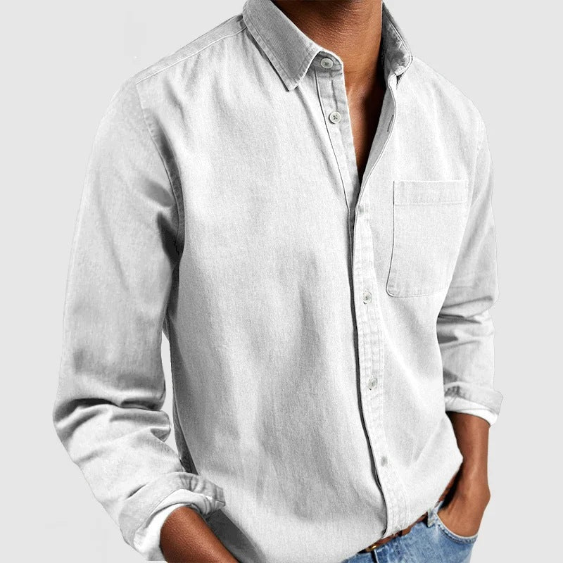 Manny | Long-sleeved shirt for men, handmade