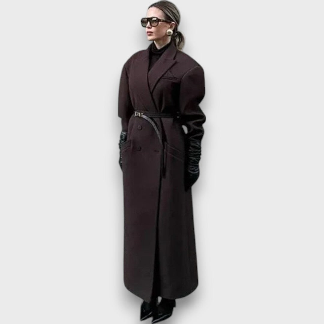 Estelle | Maximalist Wool Coat with Masculine Silhouette