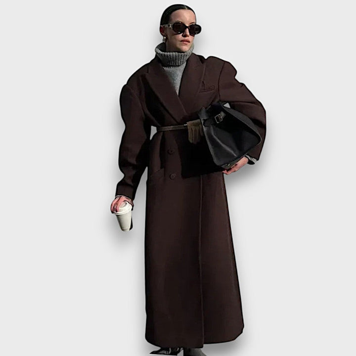 Estelle | Maximalist Wool Coat with Masculine Silhouette