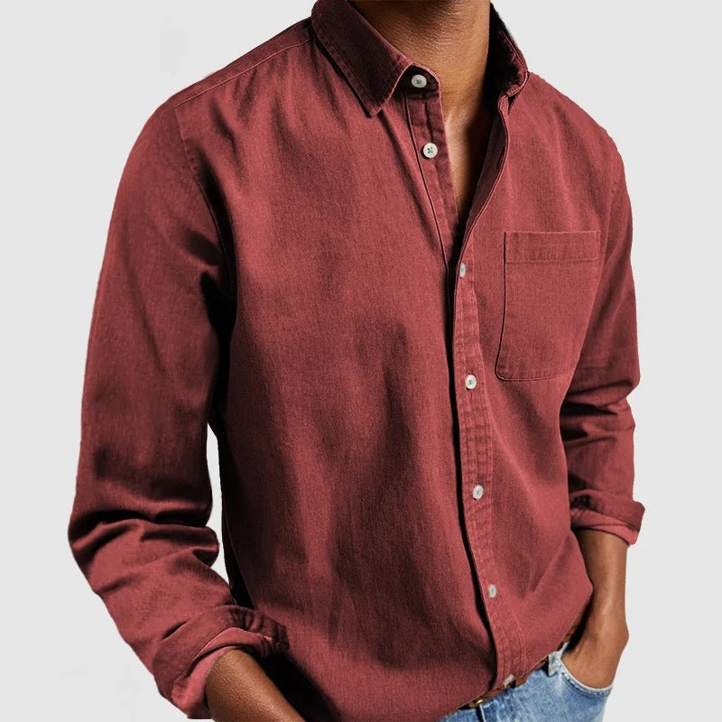 Manny | Long-sleeved shirt for men, handmade
