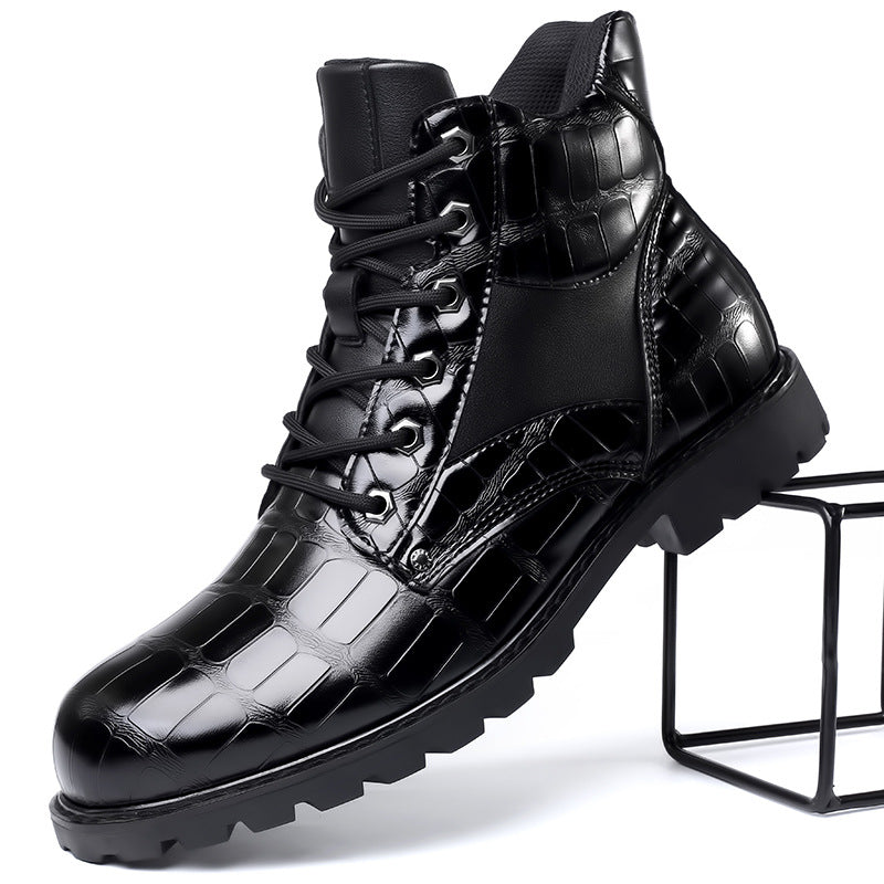 Damon | Crocodile Leather Boots