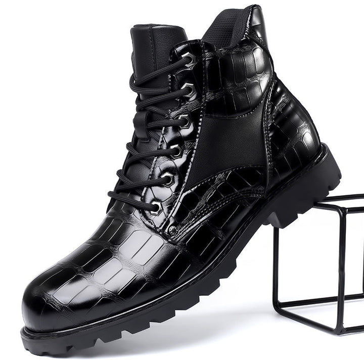 Damon | Crocodile Leather Boots