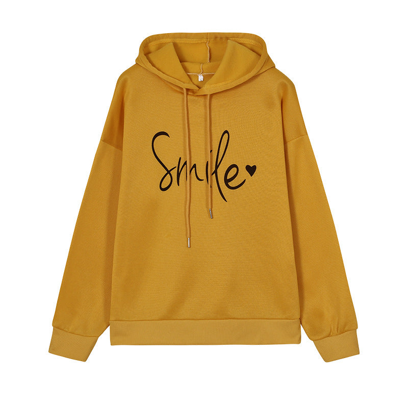 Cozy Graphic Smile Hoodie