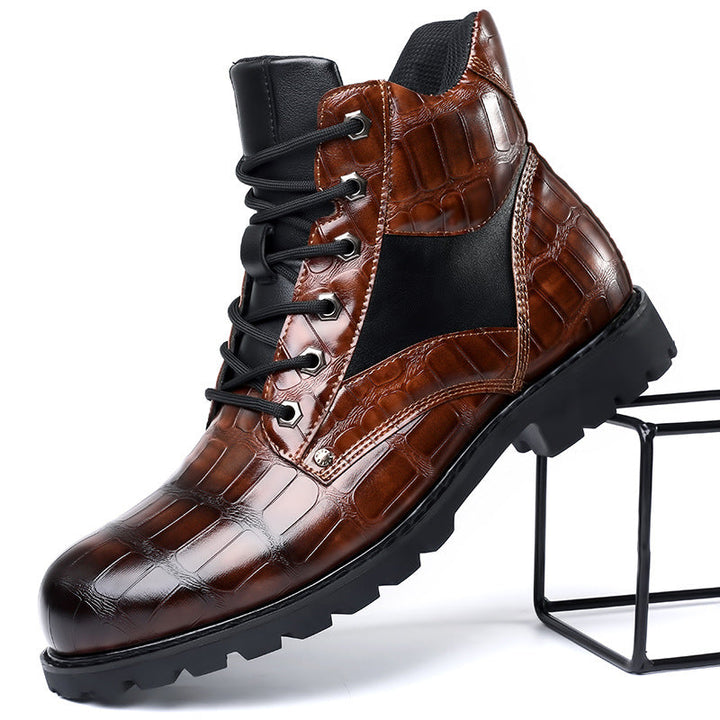 Damon | Crocodile Leather Boots