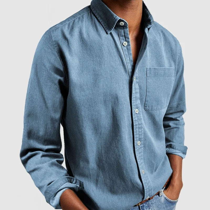 Manny | Long-sleeved shirt for men, handmade