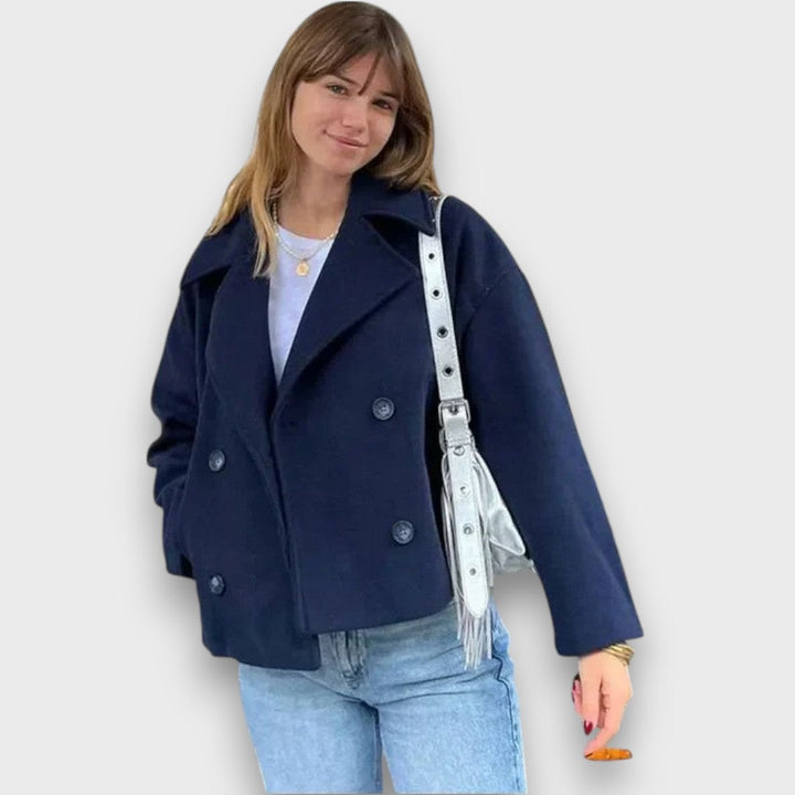 Coralie | Short Coat with Lapel Collar