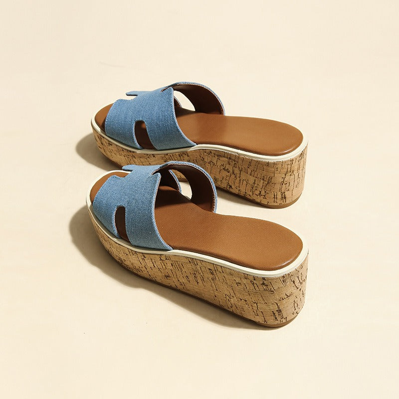 Kimmy | Cork Platform Sandals