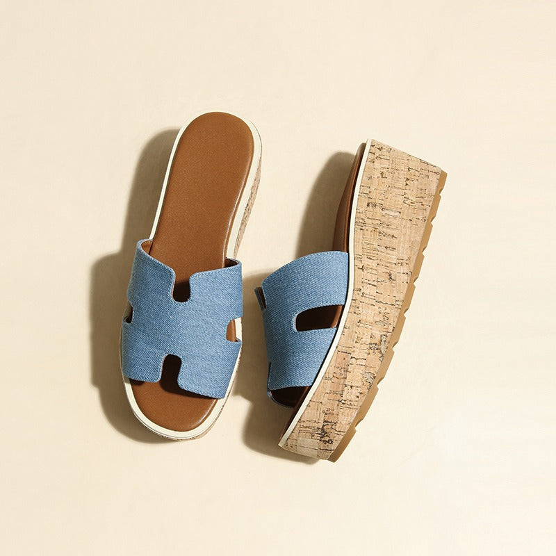 Kimmy | Cork Platform Sandals