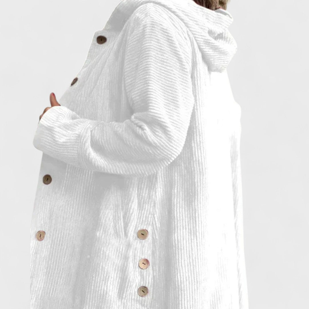 Elara | Corduroy Hooded Jacket