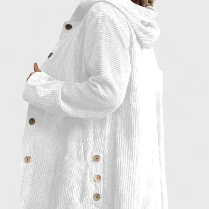Elara | Corduroy Hooded Jacket