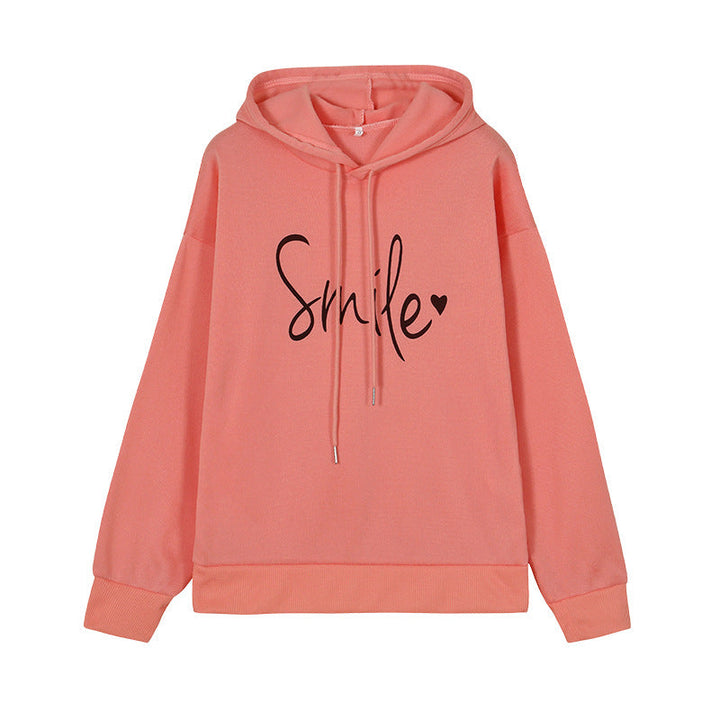 Cozy Graphic Smile Hoodie