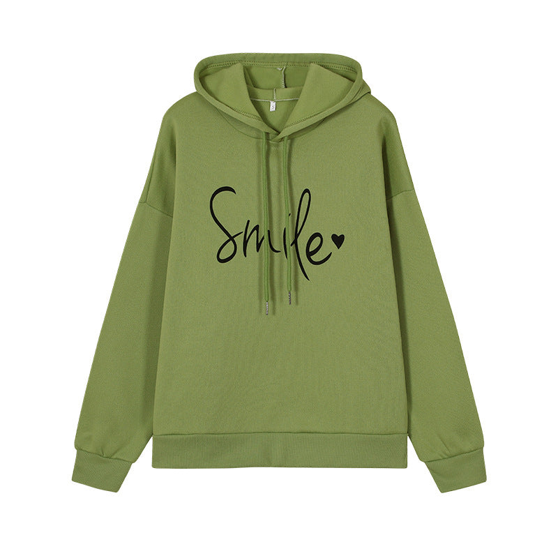 Cozy Graphic Smile Hoodie