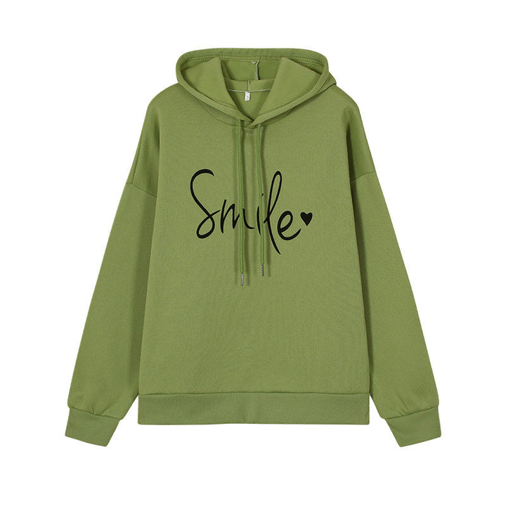 Cozy Graphic Smile Hoodie