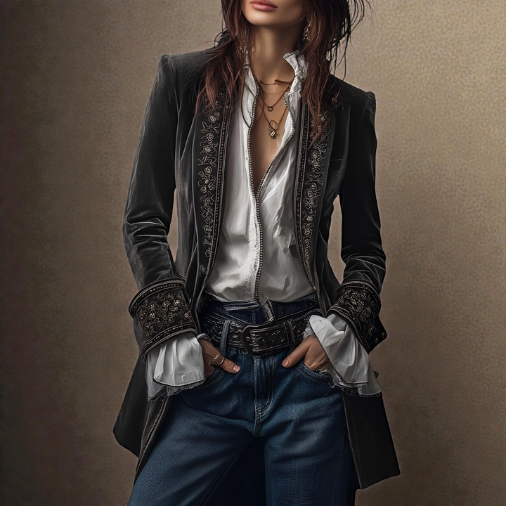 Dorine | Elegant velvet jacket
