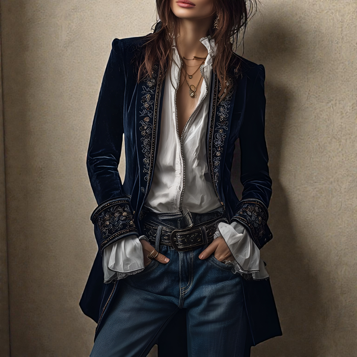 Dorine | Elegant velvet jacket