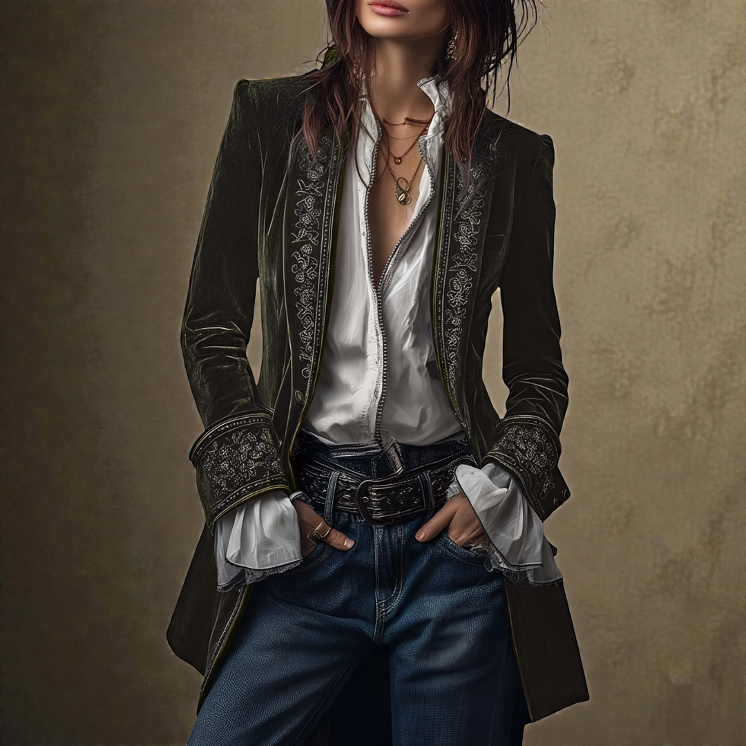 Dorine | Elegant velvet jacket