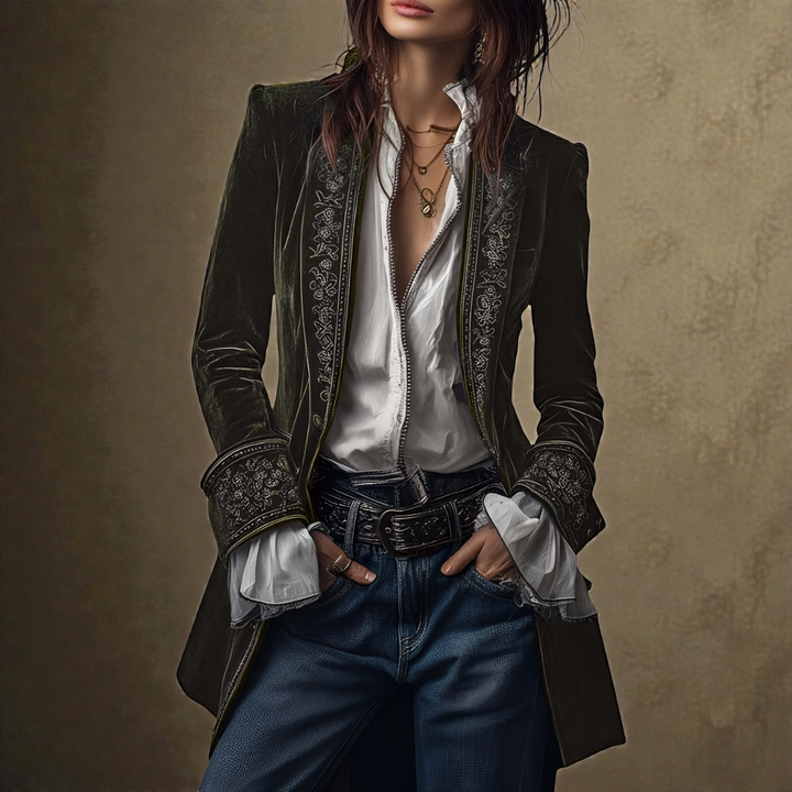 Dorine | Elegant velvet jacket