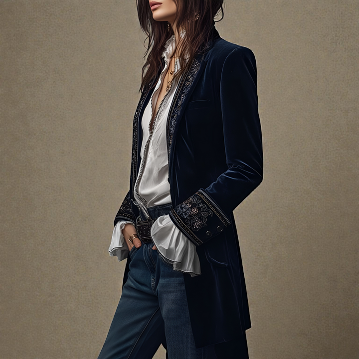 Dorine | Elegant velvet jacket