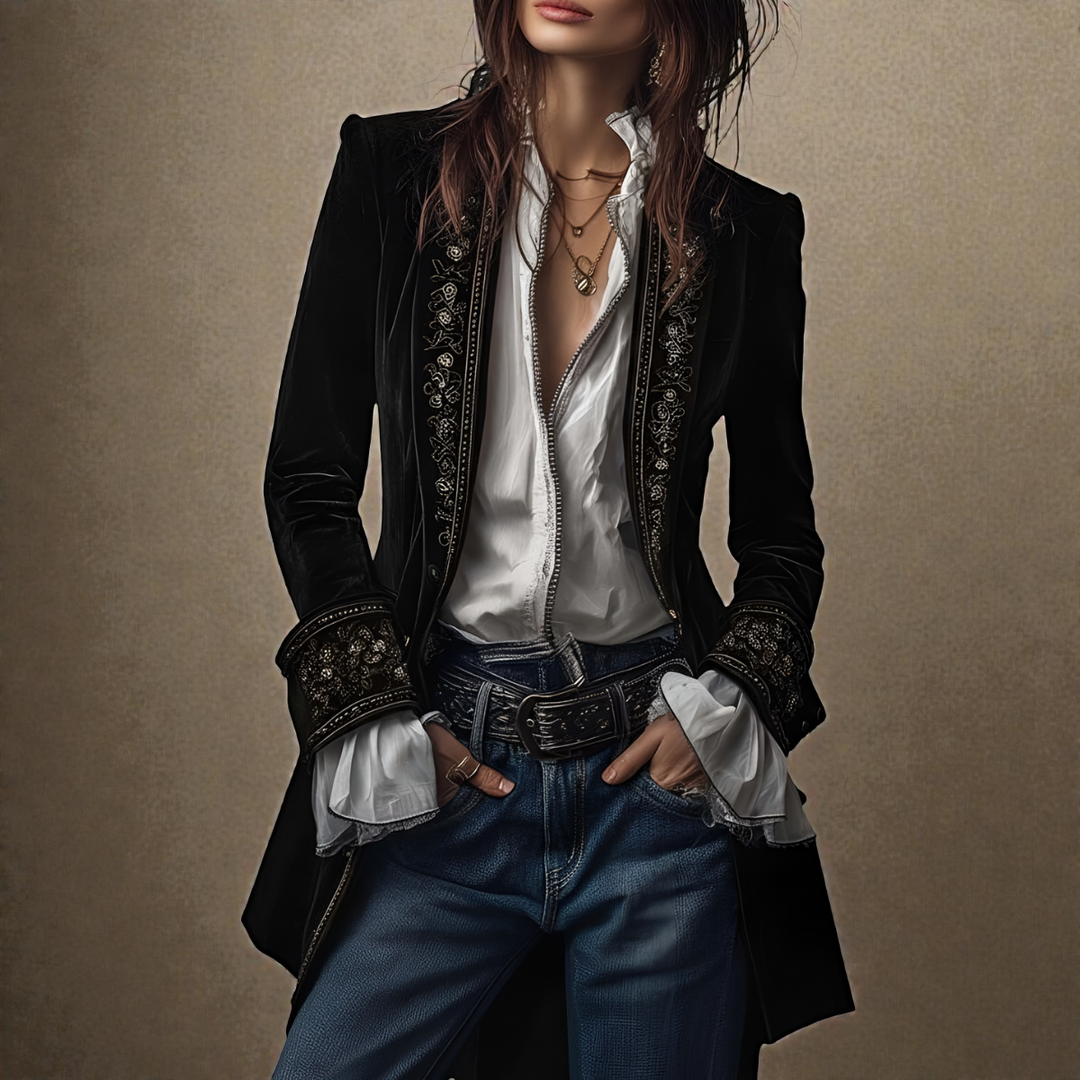 Dorine | Elegant velvet jacket