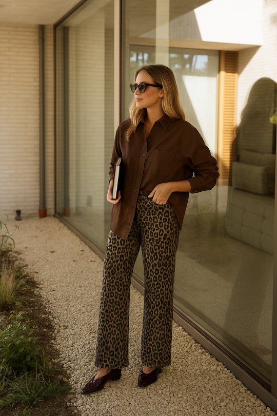 Calma | High-Waisted Flared Pants