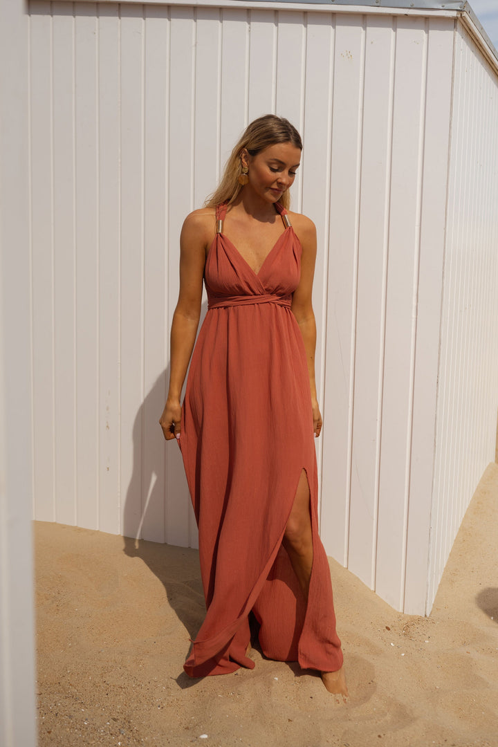 Nuria | Airy cotton-blend piece