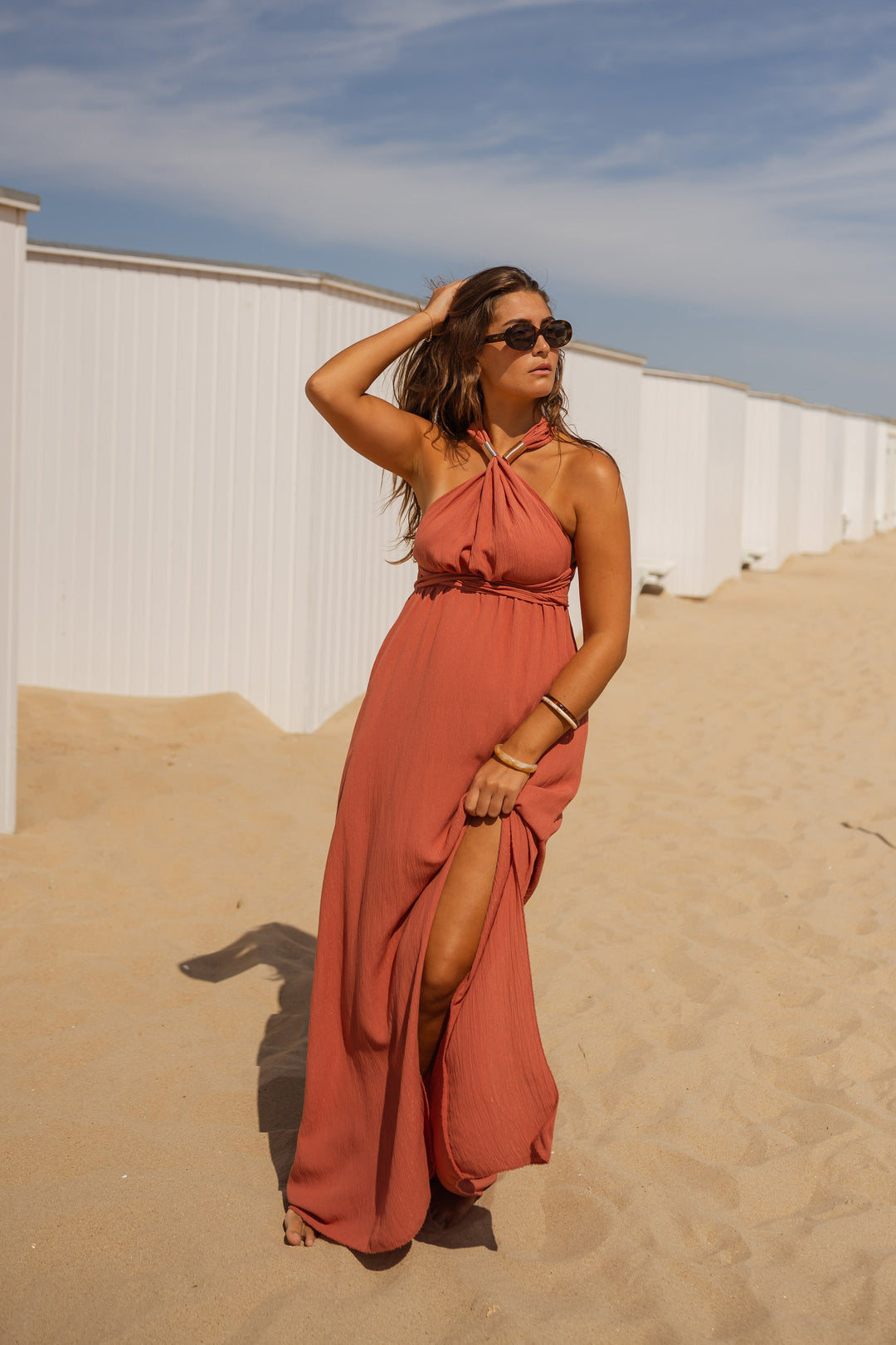 Nuria | Airy cotton-blend piece