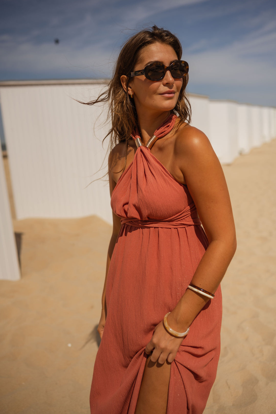 Nuria | Airy cotton-blend piece