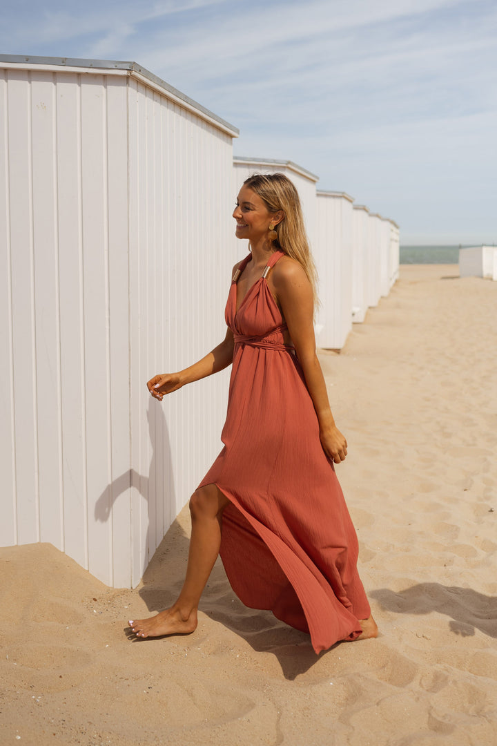 Nuria | Airy cotton-blend piece