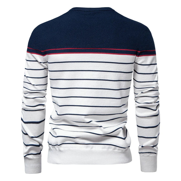 Victor | Men's Sweater with Modern Stripe Design