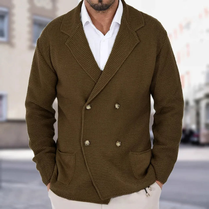 Ethan | Knitted Double-Breasted Cardigan