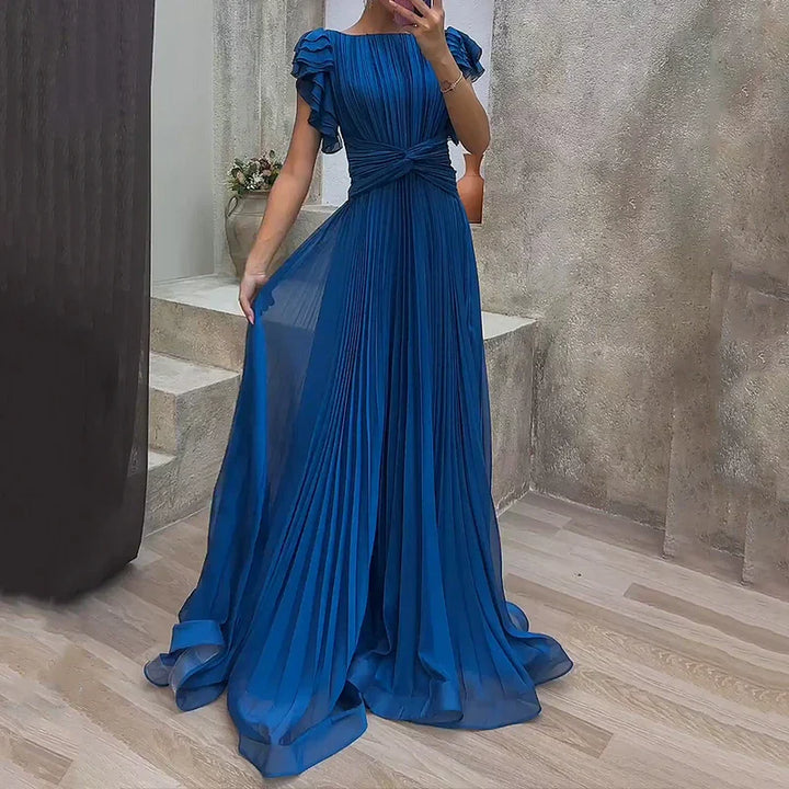 Liora | Pleated Evening Gown