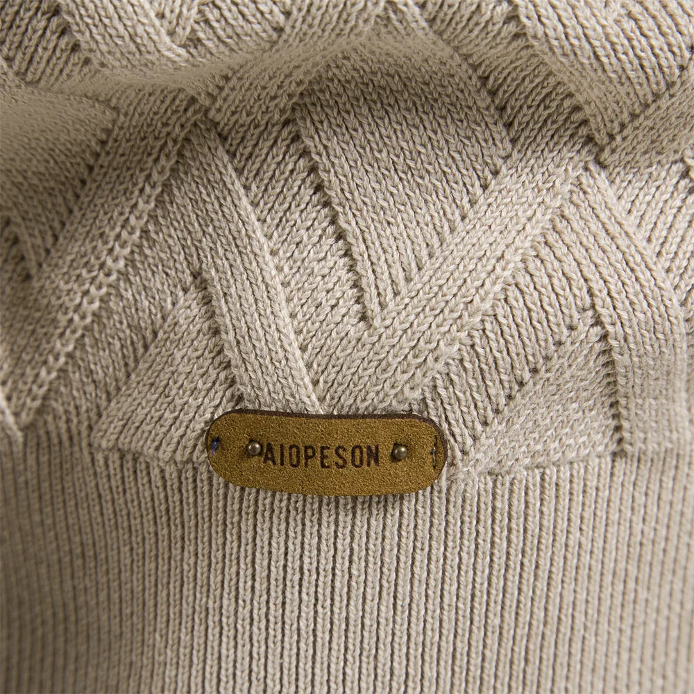 Victor | Men's Sweater with Checkered Design