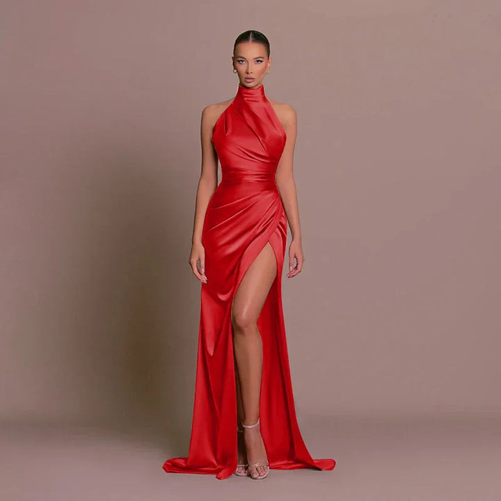 Candice | Sleek Slit Gown