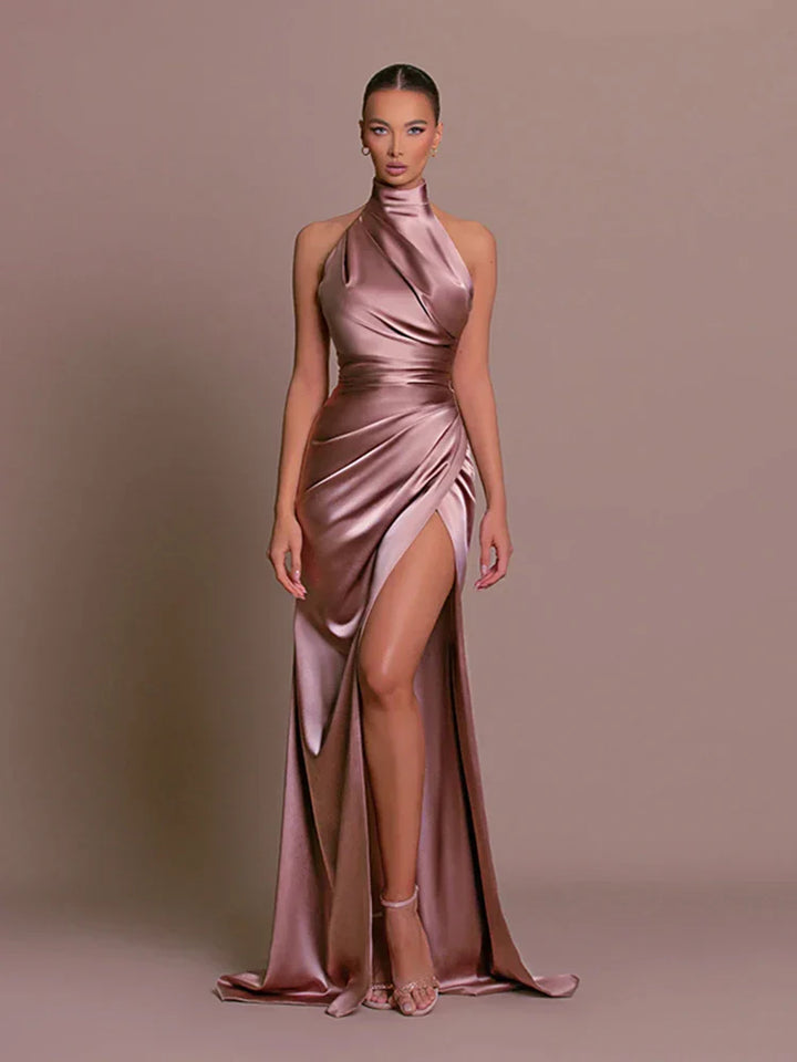 Candice | Sleek Slit Gown