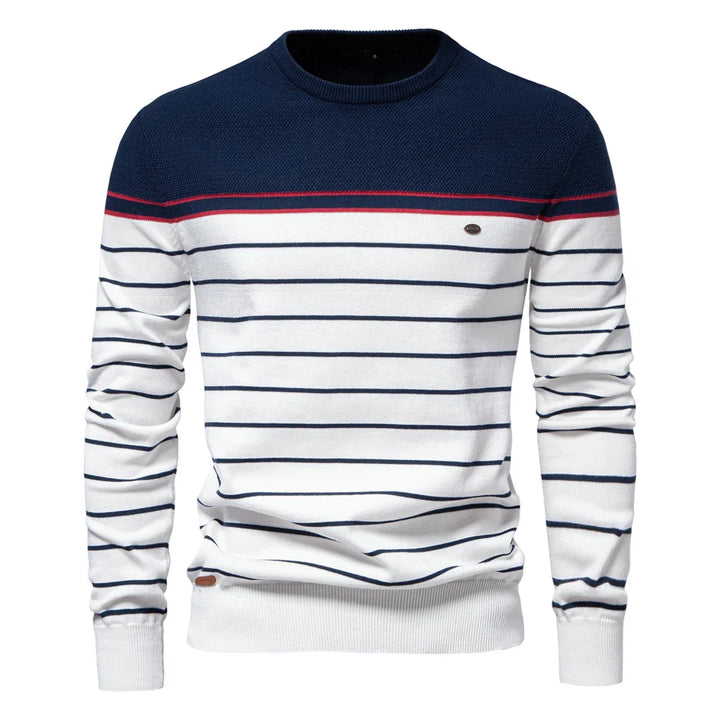 Victor | Men's Sweater with Modern Stripe Design