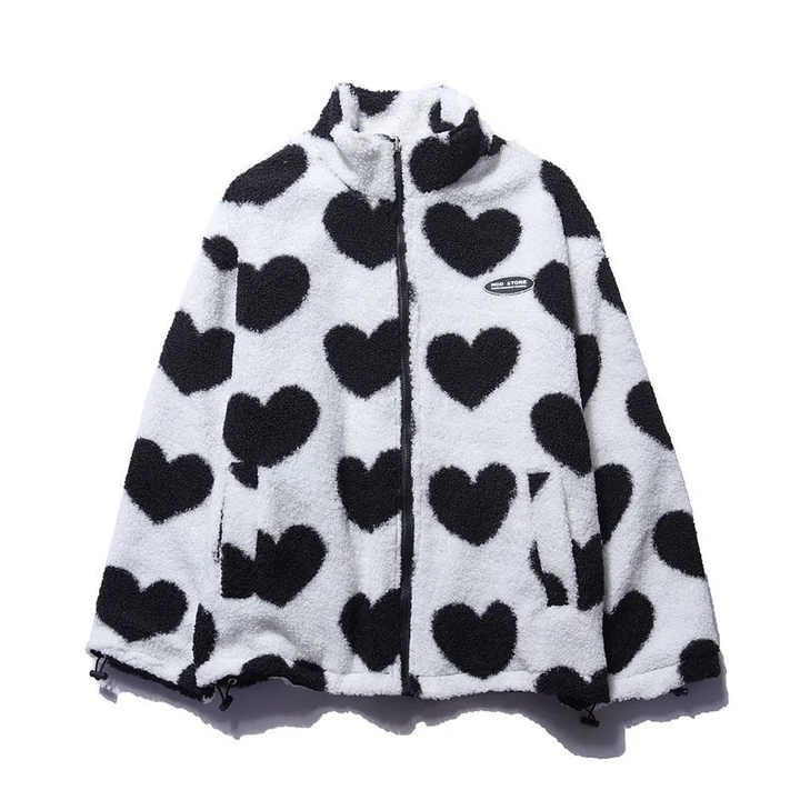 Rosaline | Reversible Heart-Pattern Jacket