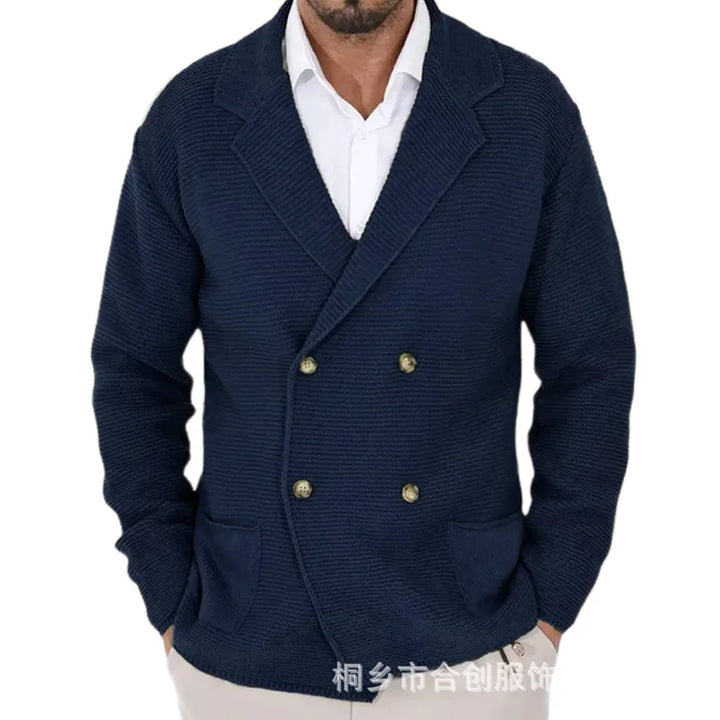 Ethan | Knitted Double-Breasted Cardigan