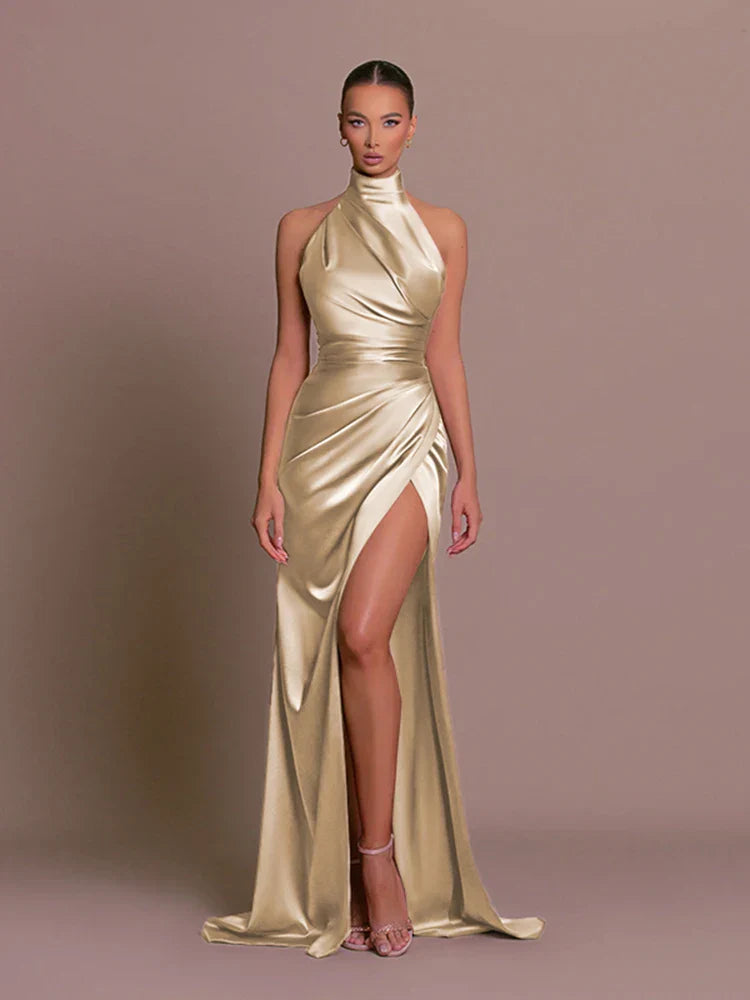 Candice | Sleek Slit Gown