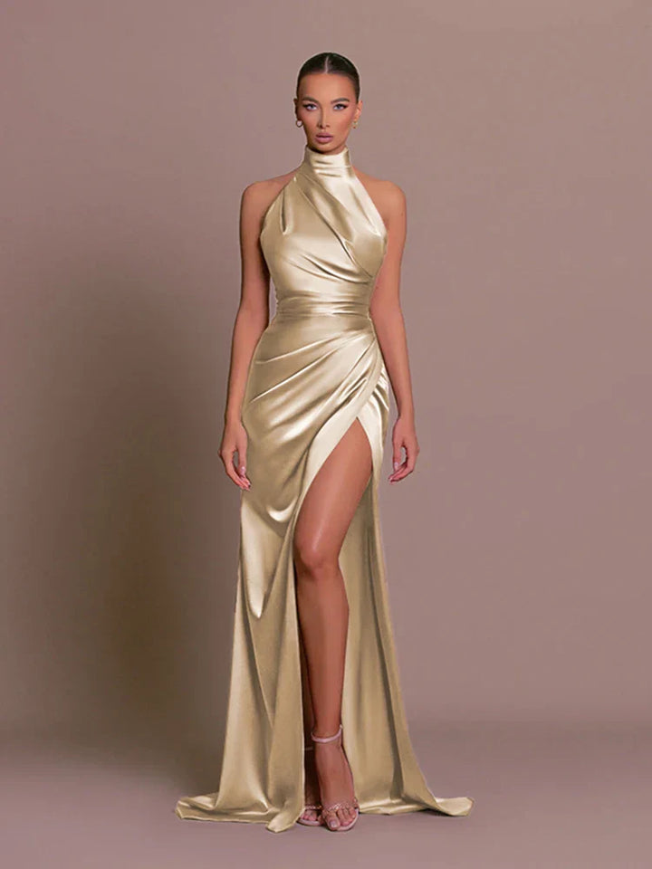 Candice | Sleek Slit Gown