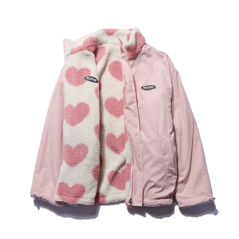 Rosaline | Reversible Heart-Pattern Jacket